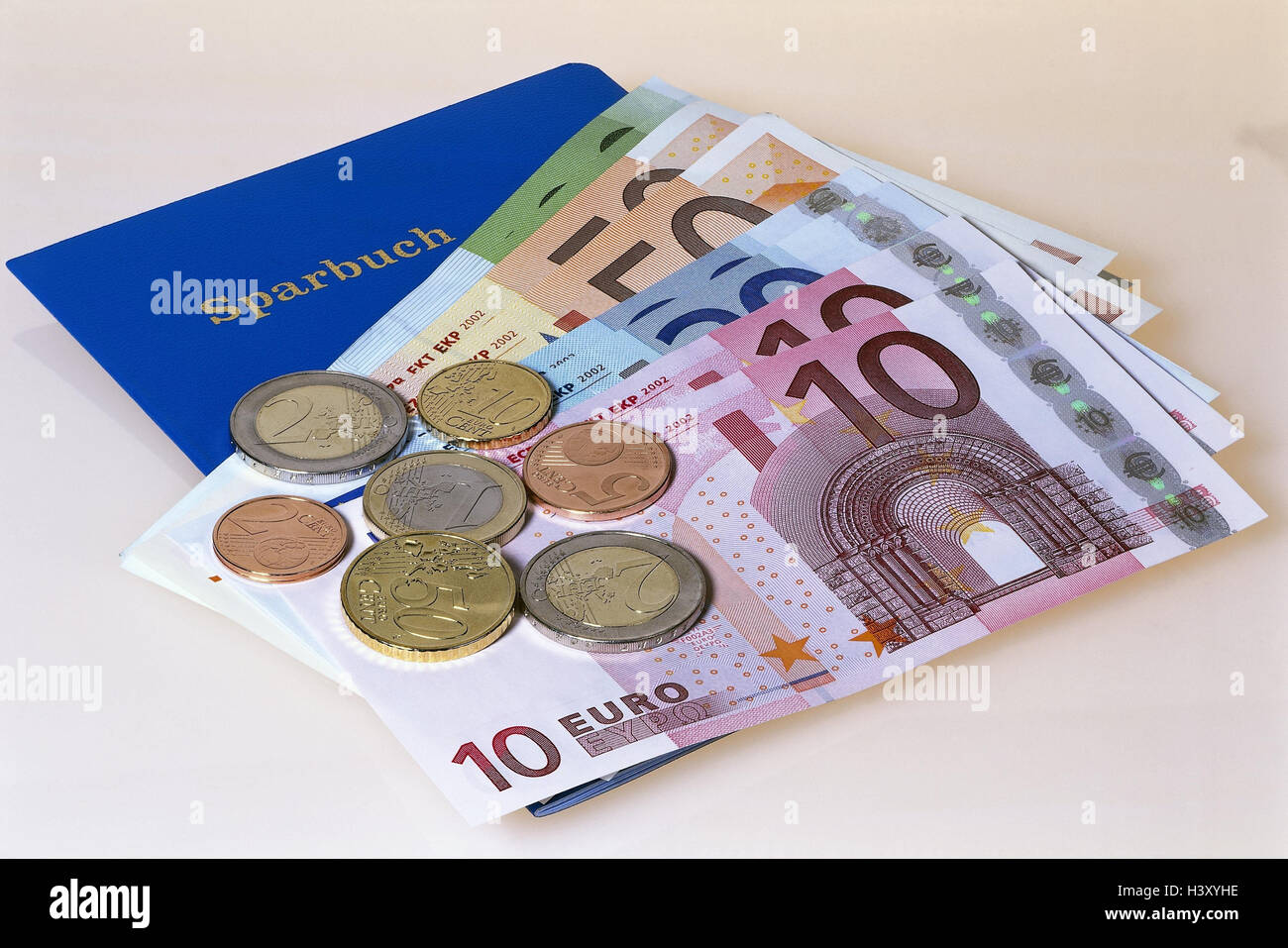 Bankbook Bank Notes Coins Euro Still Life Banknotes - 